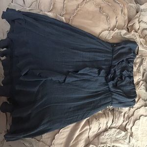 High low halter top summer dress.